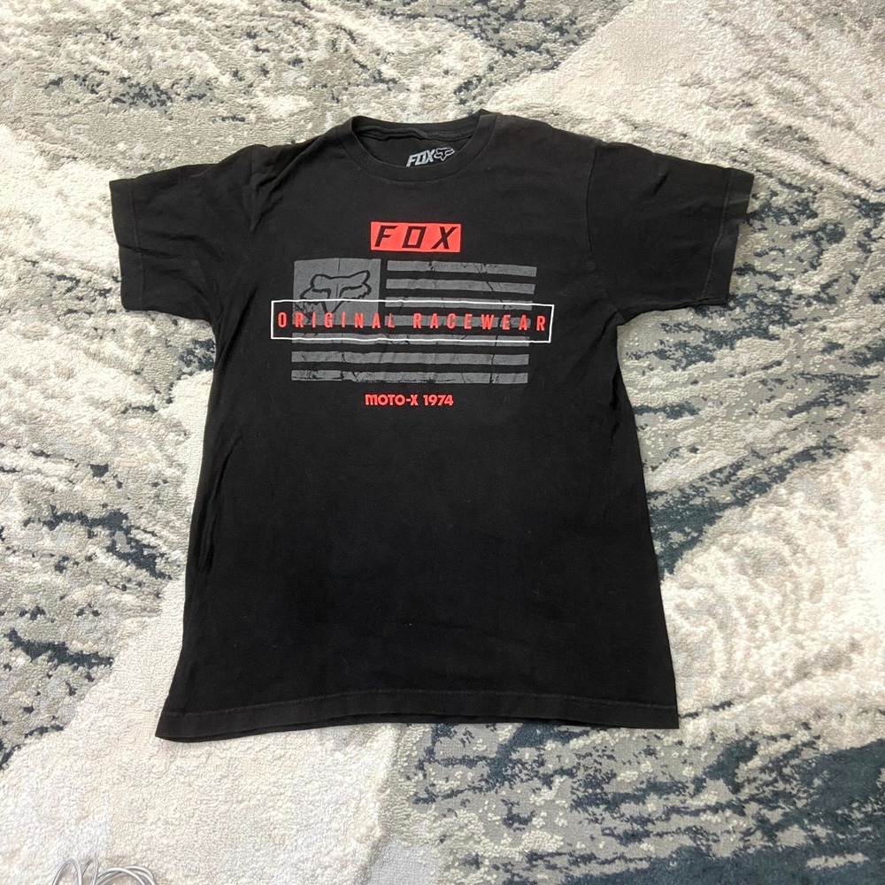 Y2K Fox Racing By‎ Buckle T Shirt S Biker Moto-X 1974 Premium Fit Racewear